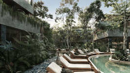 Render de fachada inferior Humana Tulum